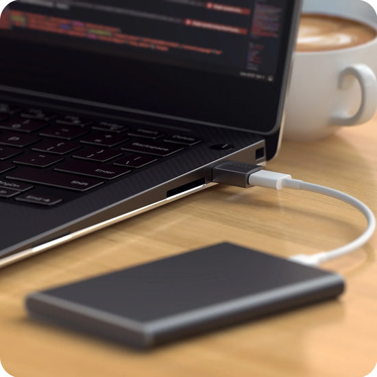 Adaptateur USB Type-A vers Type-C Space Black