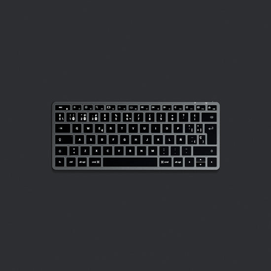 Clavier Espagnol Slim X1 Bluetooth USB-C Space Gray