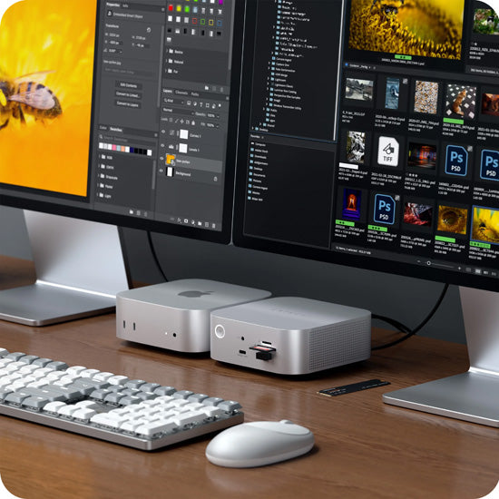 CubeDock™ Thunderbolt 5 avec boîtier SSD Silver