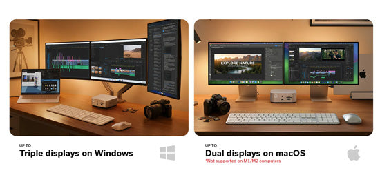 CubeDock™ Thunderbolt 5 avec boîtier SSD Silver