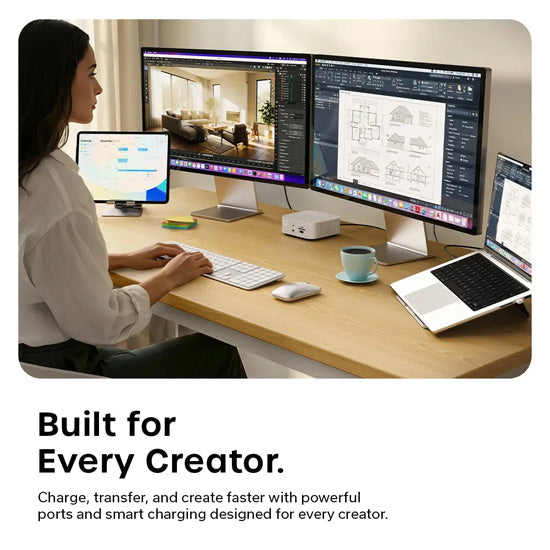 CubeDock™ Thunderbolt 5 avec boîtier SSD Silver