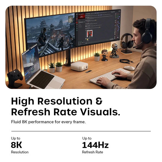 CubeDock™ Thunderbolt 5 avec boîtier SSD Silver