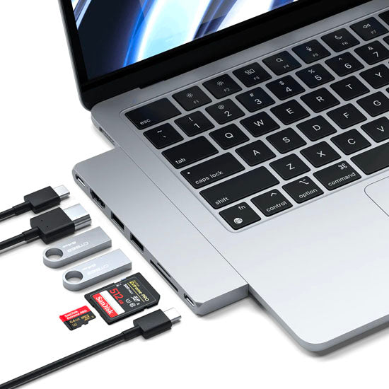 Hub Pro Slim USB-C Silver