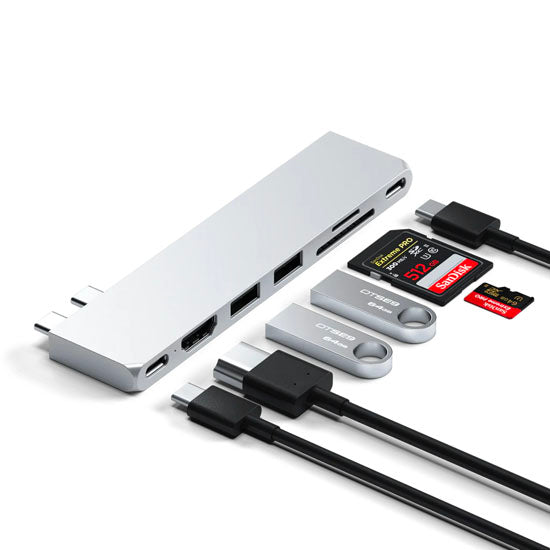 Hub Pro Slim USB-C Silver