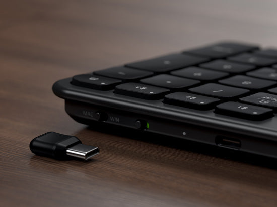 Clavier QWERTY sans fil SLIM EX3 Space Black