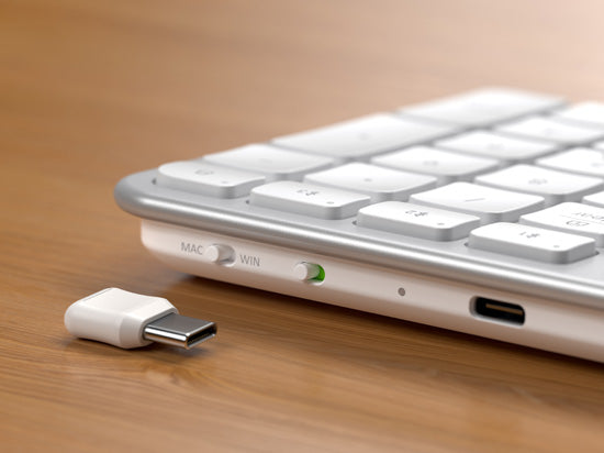 Clavier QWERTY sans fil SLIM EX3 Silver