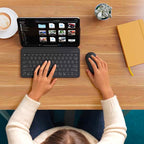 Folio Clavier QWERTY Bluetooth ONTHEGO™ Noir