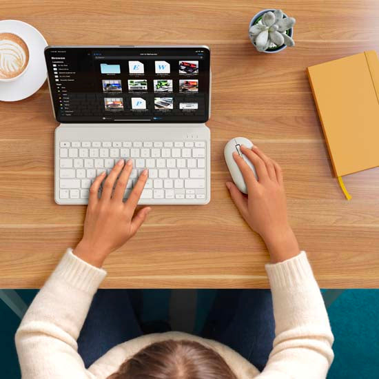 Folio Clavier QWERTY Bluetooth ONTHEGO™ Sand