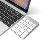 Pavé numérique Bluetooth rechargeable en aluminium Slim Silver