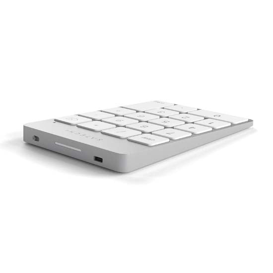Pavé numérique Bluetooth rechargeable en aluminium Slim Silver