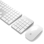 Pavé numérique Bluetooth rechargeable en aluminium Slim Silver