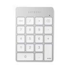 Pavé numérique Bluetooth rechargeable en aluminium Slim Silver