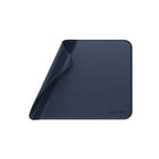 Tapis de souris Premium en cuir végan Bleu