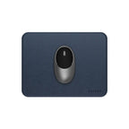 Tapis de souris Premium en cuir végan Bleu