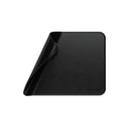Tapis de souris Premium en cuir végan Noir