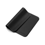 Tapis de souris Premium en cuir végan Noir