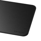 Tapis de souris Premium en cuir végan Noir