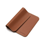 Tapis de souris Premium en cuir végan Marron