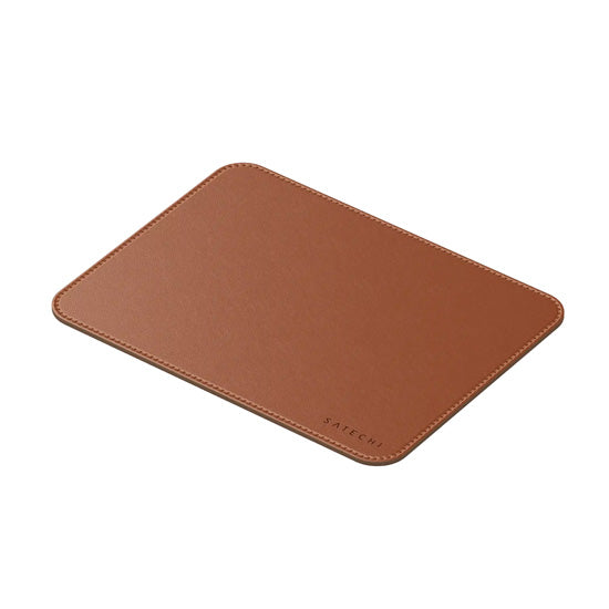 Tapis de souris Premium en cuir végan Marron