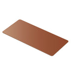Tapis de bureau Premium en cuir végan Marron