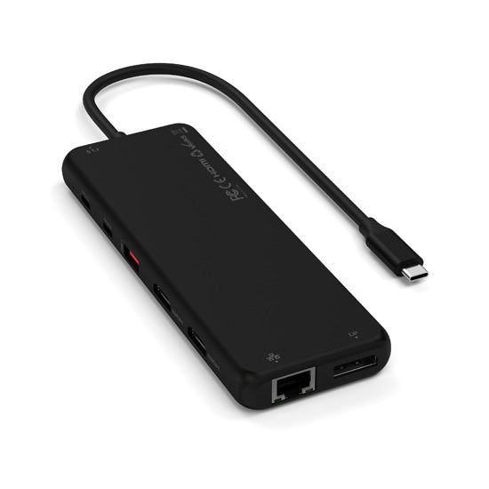 Adaptateur multiports USB-C 13-en-1 avec triple affichage Noir