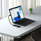 Adaptateur multiport USB-C Slim 4-en-1 4K Noir