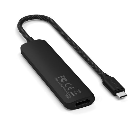 Adaptateur multiport USB-C Slim 4-en-1 4K Noir