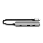 Adaptateur multiport USB-C Slim 4-en-1 4K Space Gray