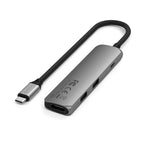 Adaptateur multiport USB-C Slim 4-en-1 4K Space Gray