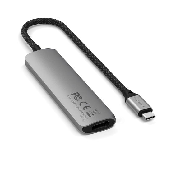 Adaptateur multiport USB-C Slim 4-en-1 4K Space Gray