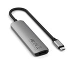 Adaptateur multiport USB-C Slim 4-en-1 4K Space Gray