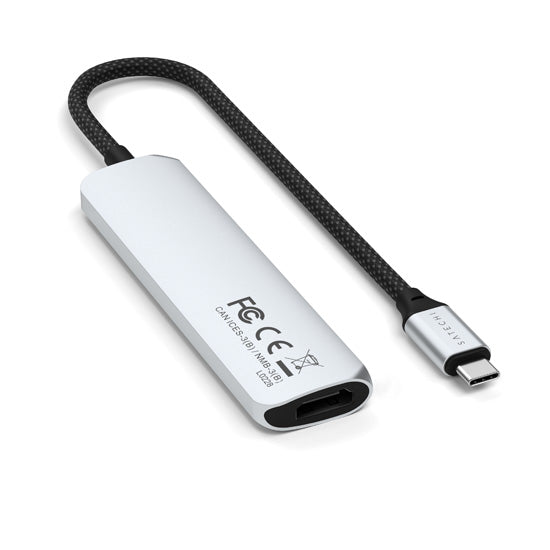 Adaptateur multiport USB-C Slim 4-en-1 4K Silver