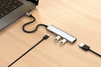 Adaptateur multiport USB-C Slim 4-en-1 4K Silver