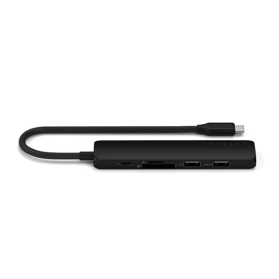 Adaptateur multiport USB-C Slim 6-en-1 Noir