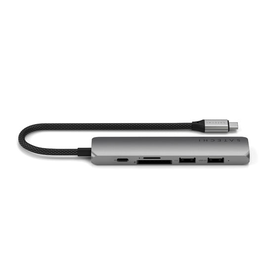 Adaptateur multiport USB-C Slim 6-en-1 Space Gray
