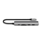 Adaptateur multiport USB-C Slim 6-en-1 Space Gray