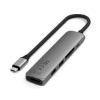 Adaptateur multiport USB-C Slim 6-en-1 Space Gray