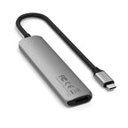 Adaptateur multiport USB-C Slim 6-en-1 Space Gray