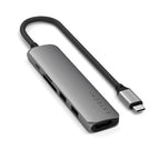 Adaptateur multiport USB-C Slim 6-en-1 Space Gray