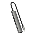 Adaptateur multiport USB-C Slim 6-en-1 Space Gray