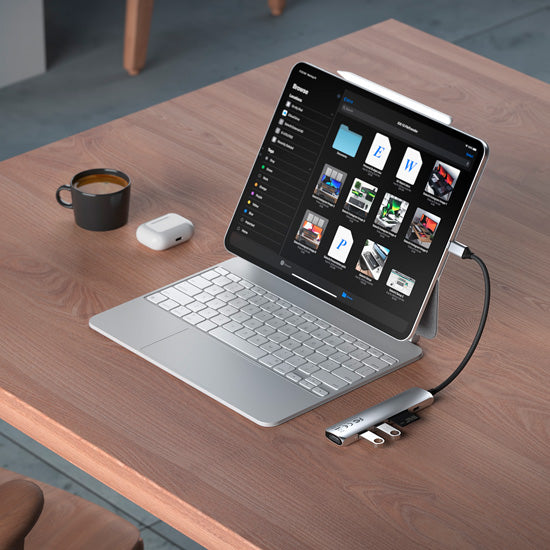 Adaptateur multiport USB-C Slim 6-en-1 Silver