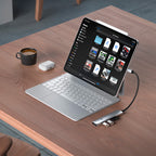 Adaptateur multiport USB-C Slim 6-en-1 Silver