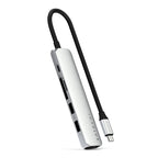 Adaptateur multiport USB-C Slim 6-en-1 Silver