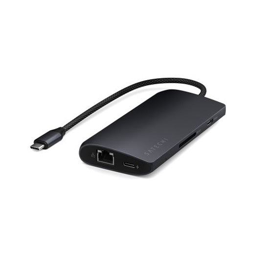 Adaptateur Multiports USB-C 8K vers Ethernet V3 Midnight