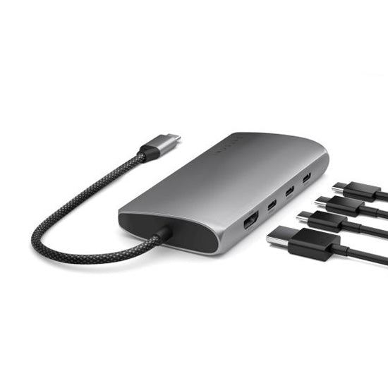 Adaptateur Multiports USB-C 8K vers Ethernet V3 Space Gray