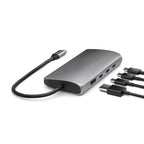 Adaptateur Multiports USB-C 8K vers Ethernet V3 Space Gray