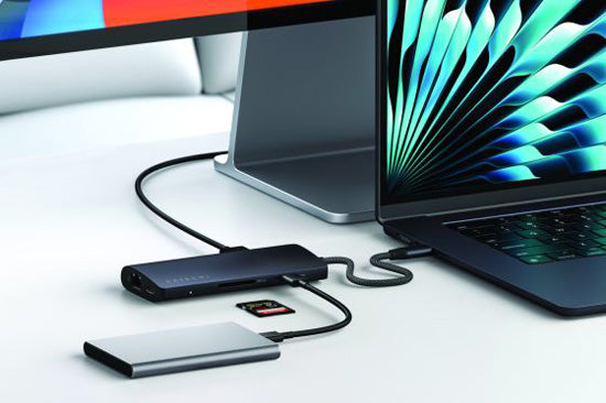 Adaptateur Multiports USB-C 8K vers Ethernet V3 Space Gray