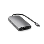 Adaptateur Multiports USB-C 8K vers Ethernet V3 Space Gray