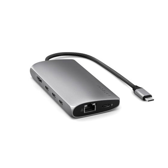 Adaptateur Multiports USB-C 8K vers Ethernet V3 Space Gray