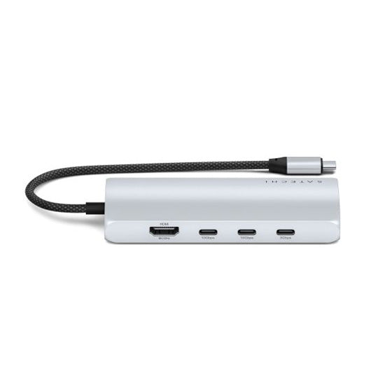 Adaptateur Multiports USB-C 8K vers Ethernet V3 Silver